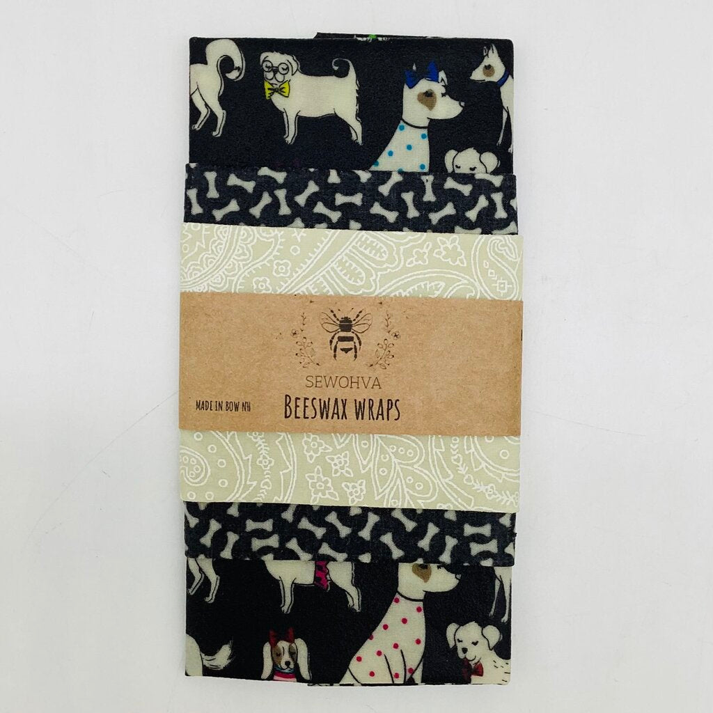 Beeswax Wraps 3Pack Dogs