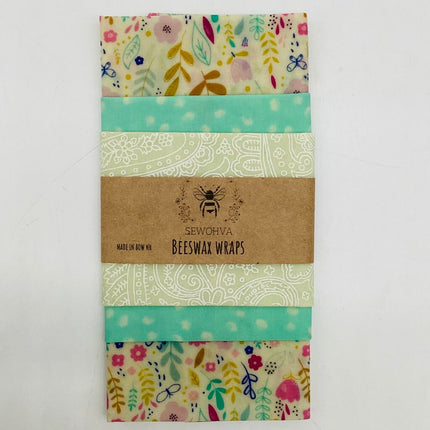 Beeswax Wraps 3Pack Tiny Flowers