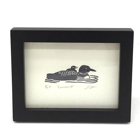 Loonchild - Loon Eraser Art Print FRAMED