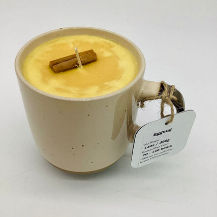 Eggnog (Gold Handle Mug) - Mug Candle - 100% Soy Wax