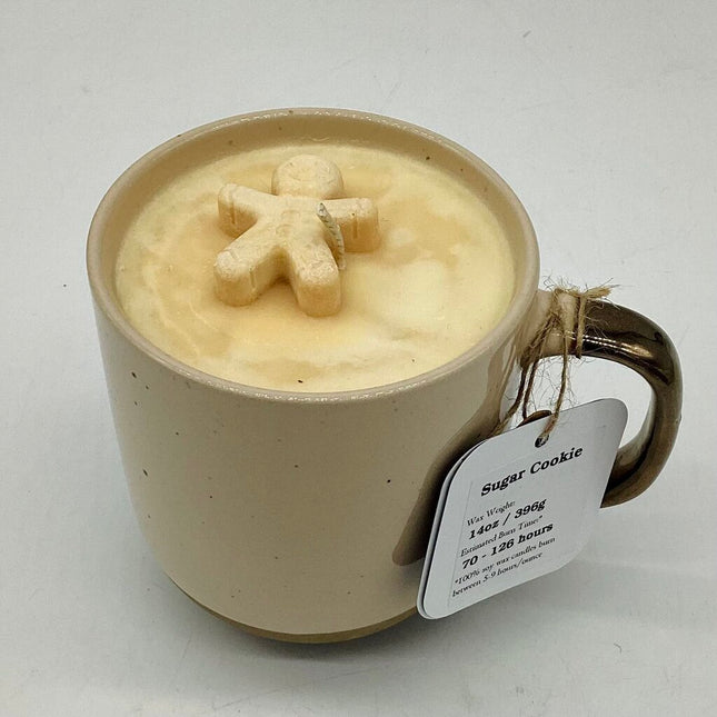 Sugar Cookie (Gold Handle Mug) - Mug Candle - 100% Soy Wax