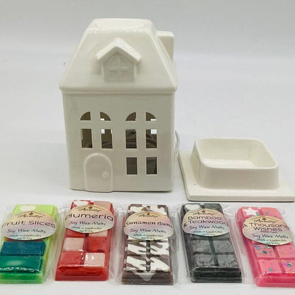 House Wax Warmer & Soy Melts Gift Set