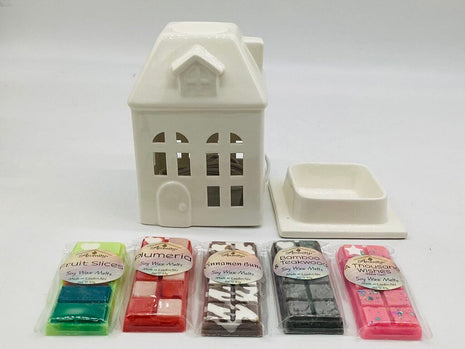House Wax Warmer & Soy Melts Gift Set