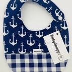 Navy Blue Anchor with Checks