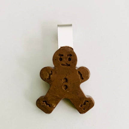 Gingerbread Glass Charm