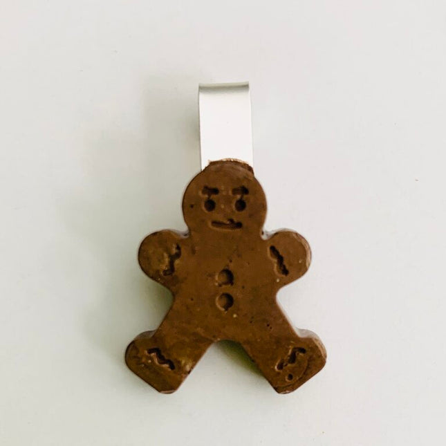 Gingerbread Glass Charm