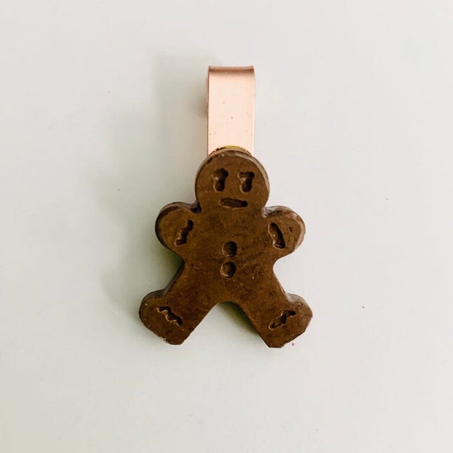 Gingerbread Glass Charm