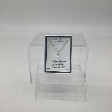 25H6 - 1.45 Carat Herkimer Diamond 18" RPSS box chain