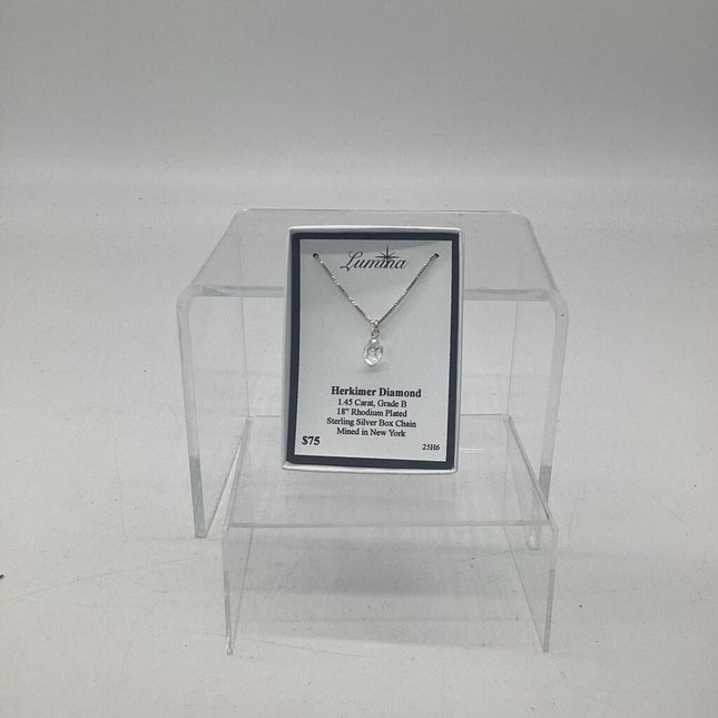 25H6 - 1.45 Carat Herkimer Diamond 18" RPSS box chain
