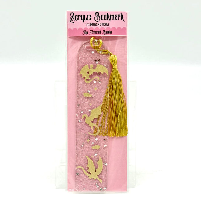 Fantasy Dragons Glitter Small Bookmark