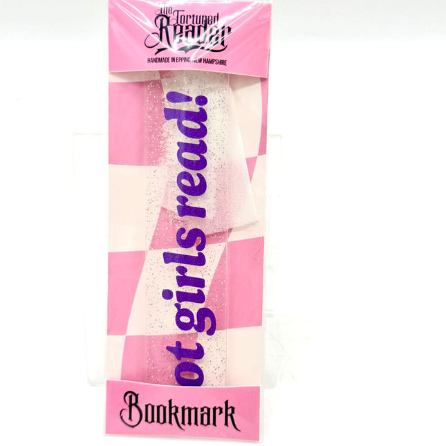 Hot Girls Read Glitter Small Bookmark