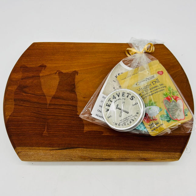 Cherry Cutting Board Dogs Engraving