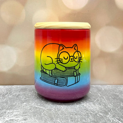 Canister sm Cat Books