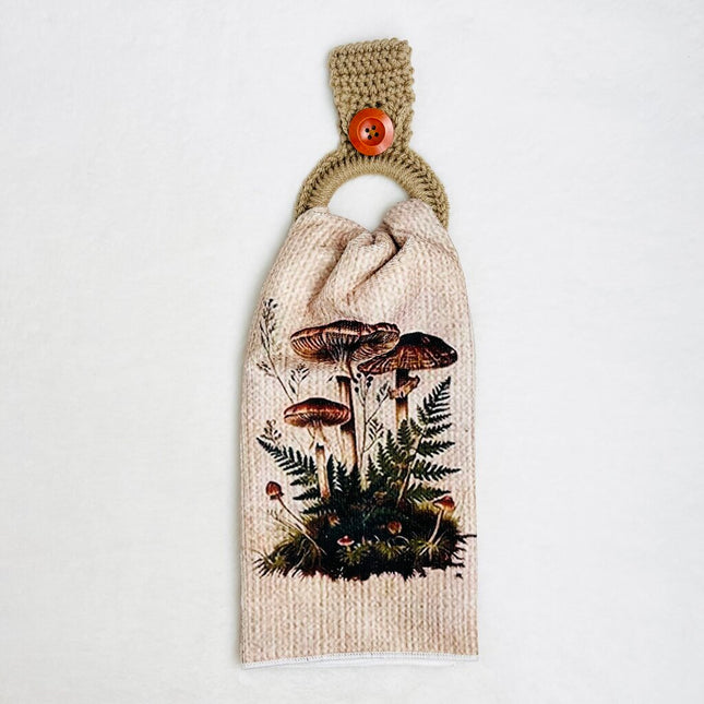 Hanging Towel Set - Fern with 3 Mushrooms