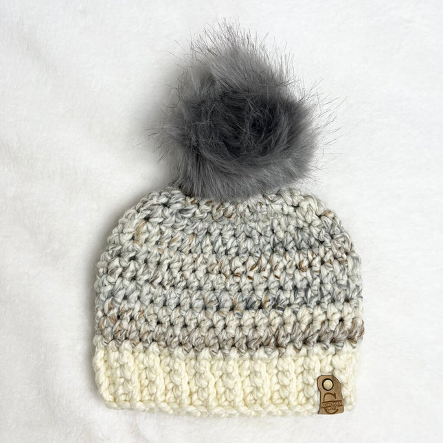 Wool Pom Pom Hat - Fossil