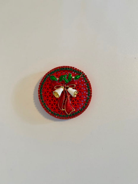 RED & GREEN CHRISTMANS BELL MAGNET