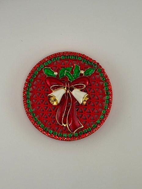 RED & GREEN CHRISTMANS BELL MAGNET