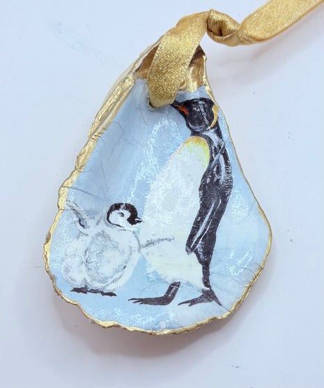 Penguins Oyster Ornament (Outer Banks, NC)