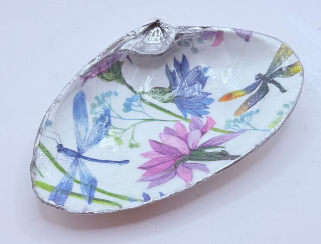 Dragonflies & Flowers Clam Dish (Nahant, MA)