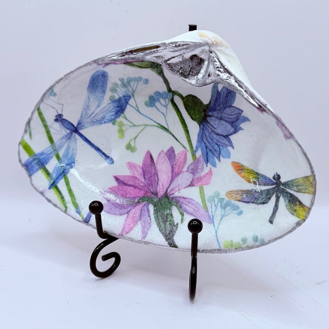 Dragonflies & Flowers Clam Dish (Nahant, MA)