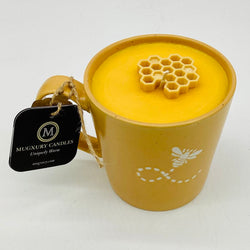Wildflower Honey (Gold Bee Happy Mug) - Mug Candle - 100% Soy Wax - view 2