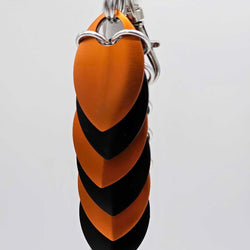 Black Orange Dragon Scale Fidget Keychain Short - view 2