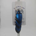 Black Blue Dragon Scale Fidget Keychain Short