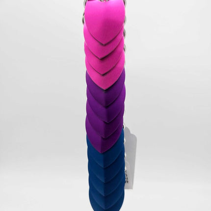 Pink, Purple, Blue Dragon Scale Fidget Keychain long