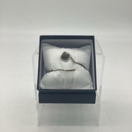 22bP1 - 4.50 Pyrite, Argentium Silver Bracelet