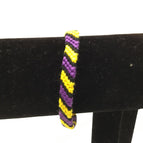 Thick Purple, thick yellow,  black