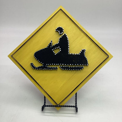 String Art Snowmobile