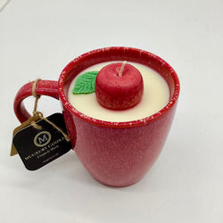 Apple Orchard (Reactive Glaze Red Mug) - Mug candle - 100% soy wax - view 2