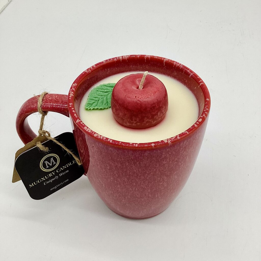 Apple Orchard (Reactive Glaze Red Mug) - Mug candle - 100% soy wax