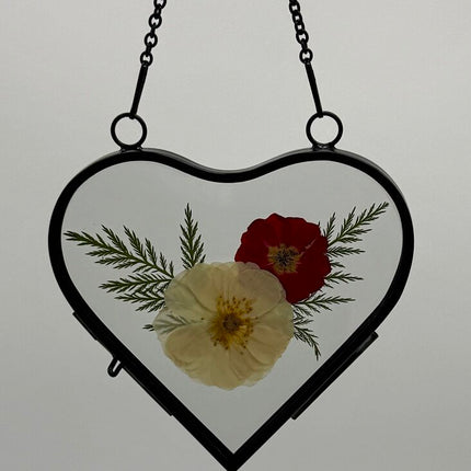 Heart Frame w/ Pressed Flowers