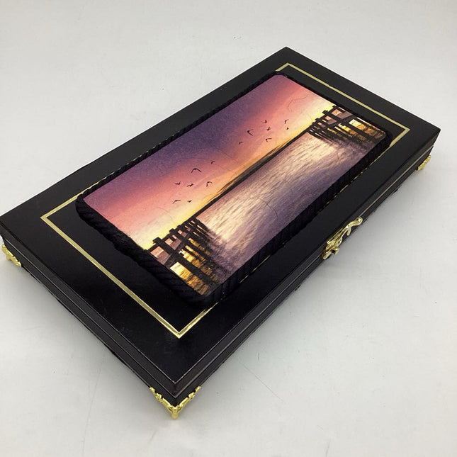 Black "Sunset Piers" Box
