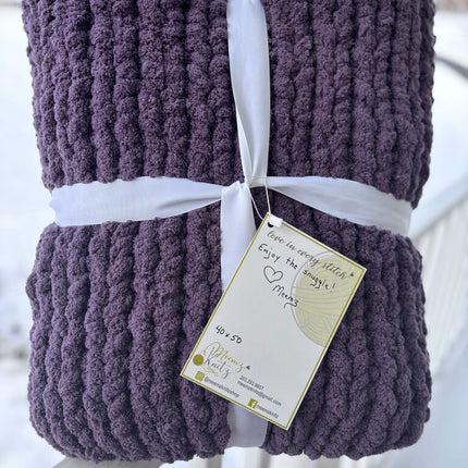 Blanket Chunky winter grape