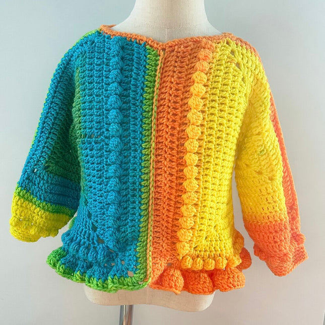 5/6 Crochet Peplum Sweater