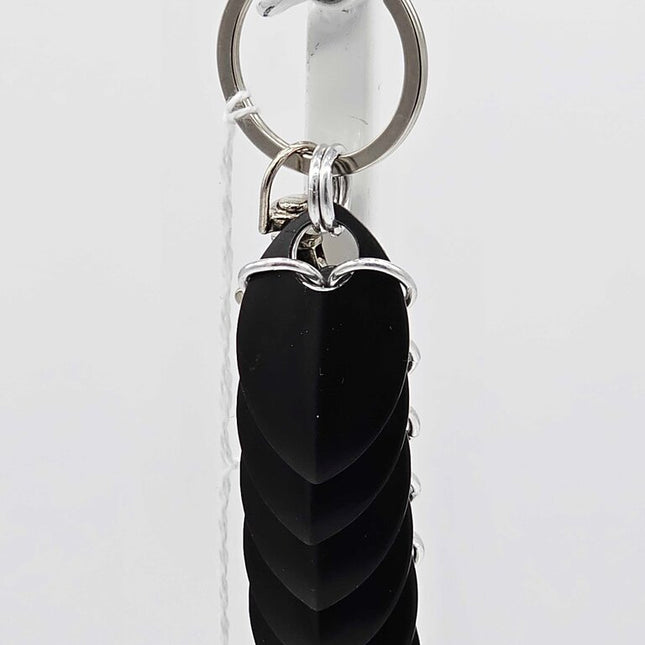Black Dragon Scale Fidget Keychain Short
