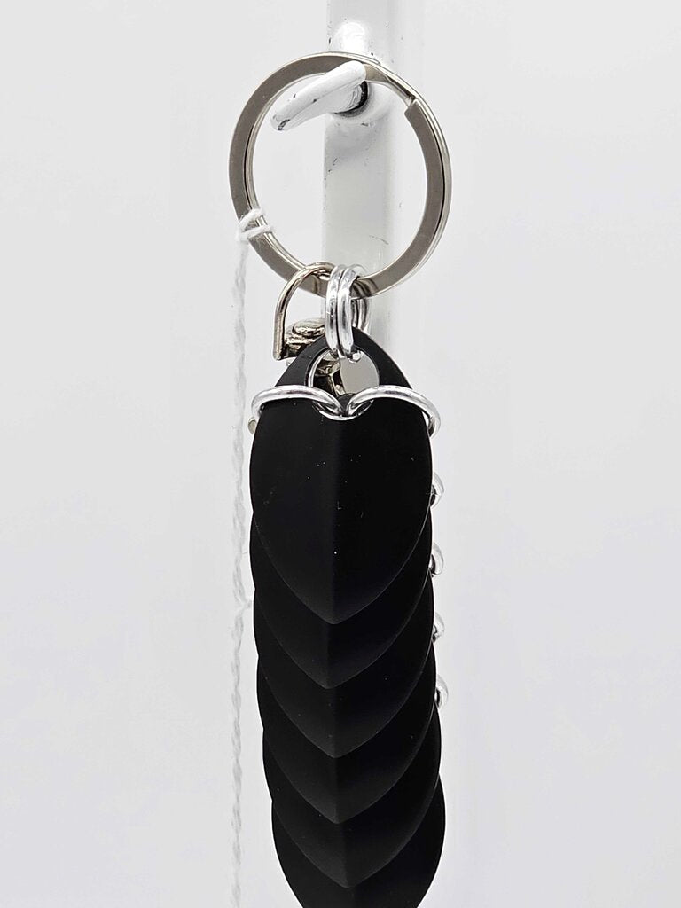 Black Dragon Scale Fidget Keychain Short