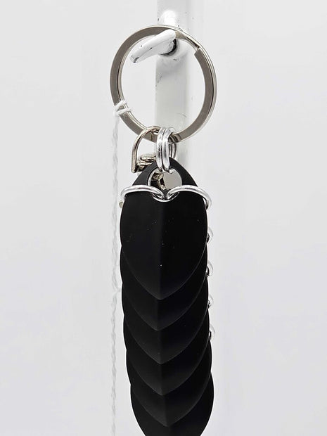 Black Dragon Scale Fidget Keychain Short