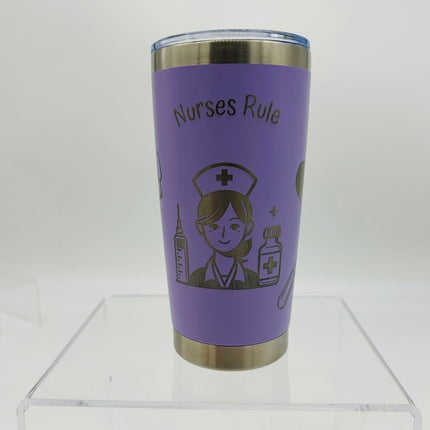 20 oz Tumbler Nurse's Rule Lav