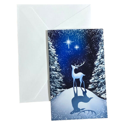 Winter Night Greeting Card
