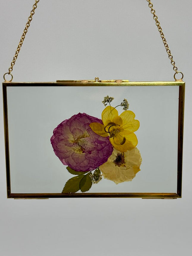 Landscape Frame w/ Pressed Florals