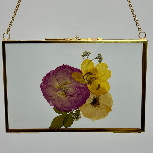 Landscape Frame w/ Pressed Florals