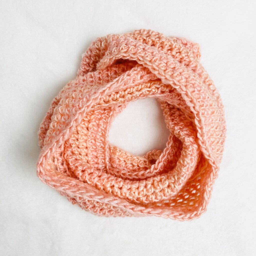Infinity Scarf - Madrid Peach Kiss