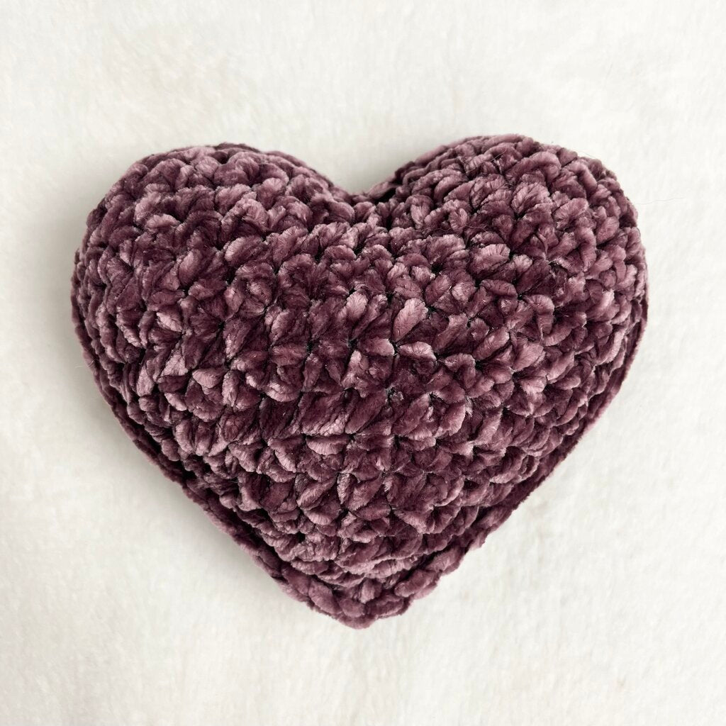 Stuffed Velvet Heart - Wine (Small)