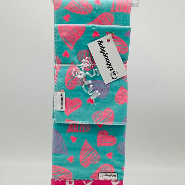 Baby Blanket with Matching Burp Cloth