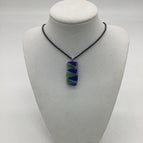 Cobalt Blue & Green on Clear Base