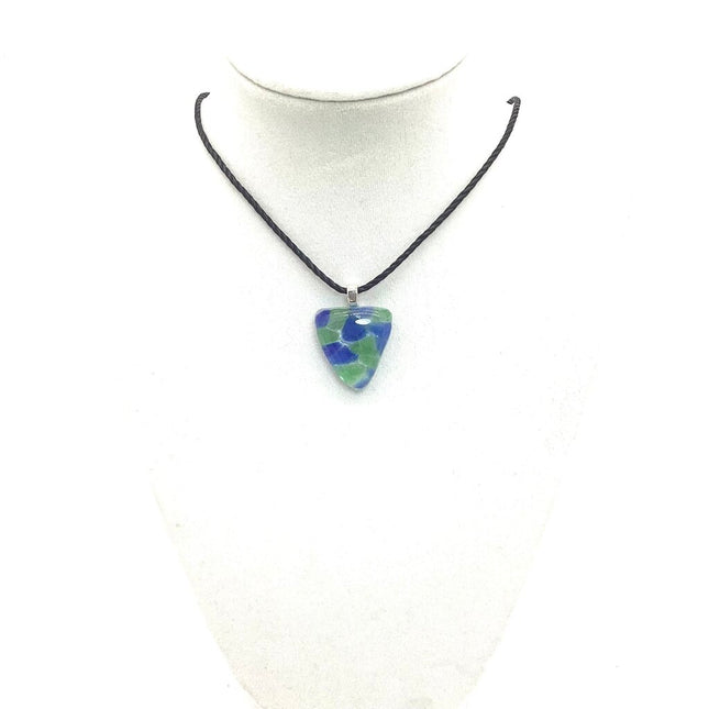 Blue & Green Triangle Choker Necklace