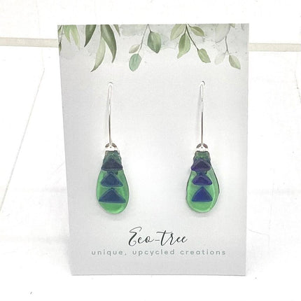 Blue & Green "Positivity" Earrings
